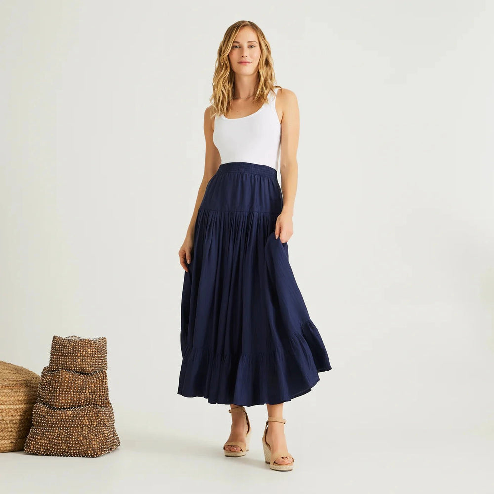 Calypso St.Barths Skirt Parachute Skirt in Navy