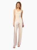 Cami NYC Pants Bristol Mid Rise Lace Pant in Oat