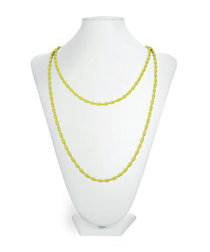 Candy Shop Vintage Jewelry Key Lime Charleston Rice Bead Necklace