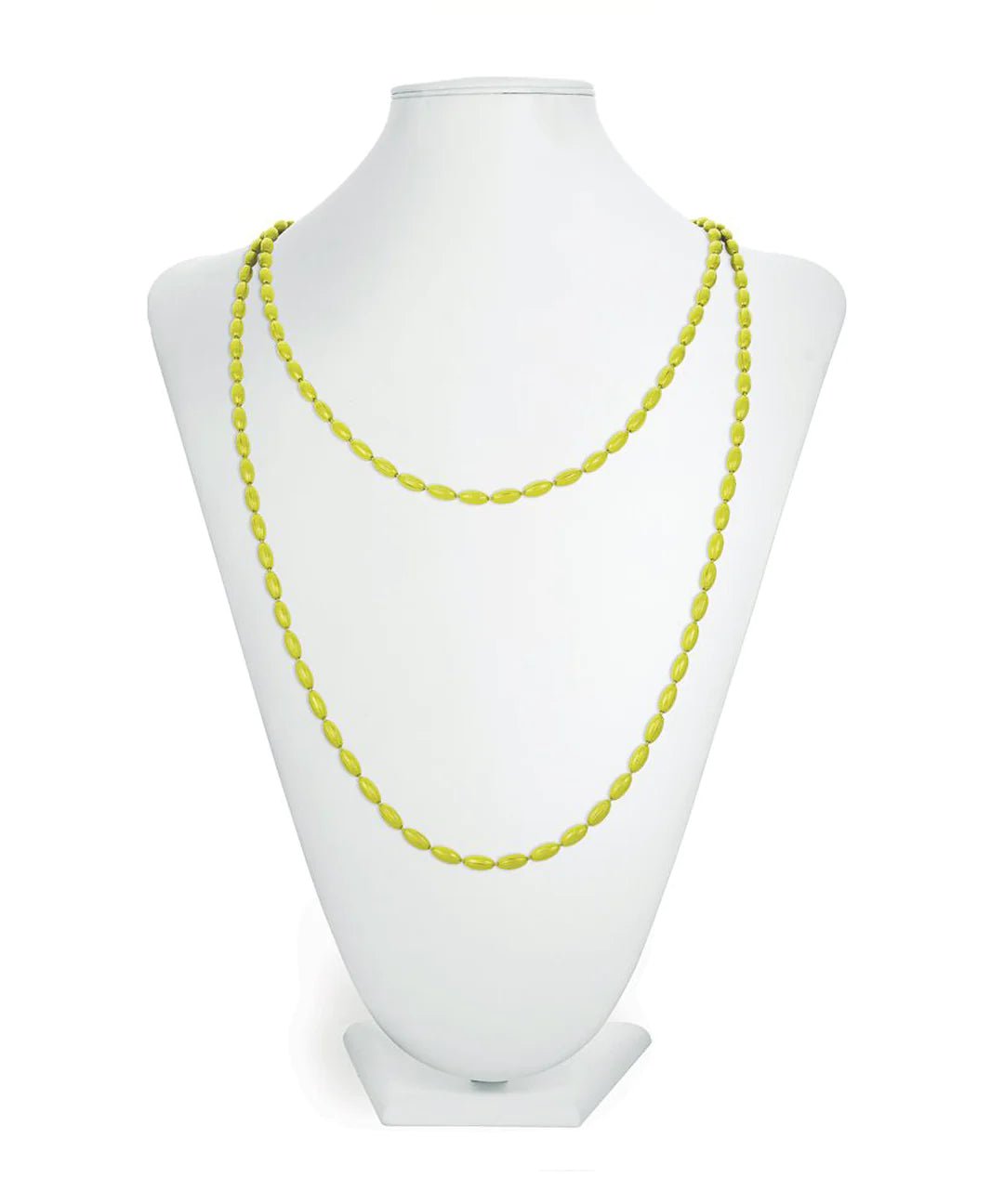 Candy Shop Vintage Jewelry Key Lime Charleston Rice Bead Necklace