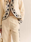 Carolina K Dress The Ali Jacket in Gardenia