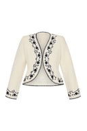 Carolina K Dress The Ali Jacket in Gardenia