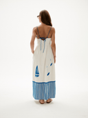 Carolina K Dress The Amelia Dress in Blue Gardenia