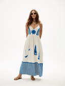 Carolina K Dress The Amelia Dress in Blue Gardenia