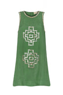 Carolina K Dress The Eva Dress in Green Leaf