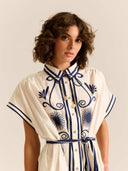 Carolina K Dress The Valerie Kaftan in Poseidon