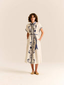 Carolina K Dress The Valerie Kaftan in Poseidon