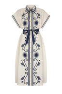 Carolina K Dress The Valerie Kaftan in Poseidon