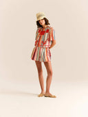 Carolina K Skirt The Ali Shorts in Multi Stripes