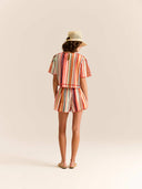 Carolina K Skirt The Ali Shorts in Multi Stripes