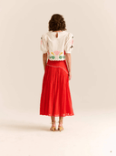 Carolina K Skirt The Ines Skirt in Red