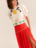 Carolina K Skirt The Ines Skirt in Red