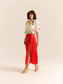 Carolina K Skirt The Ines Skirt in Red