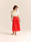 Carolina K Skirt The Ines Skirt in Red