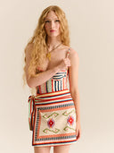 Carolina K Skirt The Natalia Mini Skirt in Multi Chacana