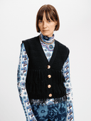 Carolina K Top Dean Vest in Black