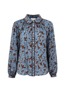 Carolina K Top The Alice Top in Autumn Vine Blue