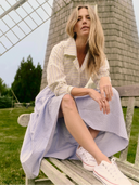 Cartolina Nantucket Dress Johanna Dress in Banana Stripe