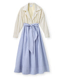 Cartolina Nantucket Dress Johanna Dress in Banana Stripe