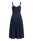 Cartolina Nantucket Dress Marabel Dress in Midnight Blue
