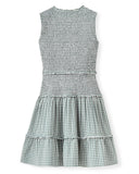 Cartolina Nantucket Dress Rhett Mini Dress in Moss