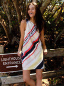 Cartolina Nantucket Dress Samantha Dress in Nantucket Stripe