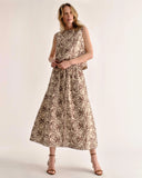 Cartolina Nantucket Skirt Bea Skirt in Field Floral Embroidery