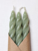 Cave Glow Studio Candles Etc. Sage Spiral Beeswax Candles