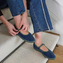 Cayumas Shoes Boheme In Navy and Green