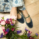Cayumas Shoes Boheme In Navy and Green