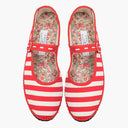 Cayumas Shoes Boheme in Picasso Red Stripe