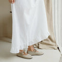 Cayumas Shoes Salomé in Beige Linen