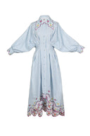 CeliaB Dress Caju Dress in Blue Stripes