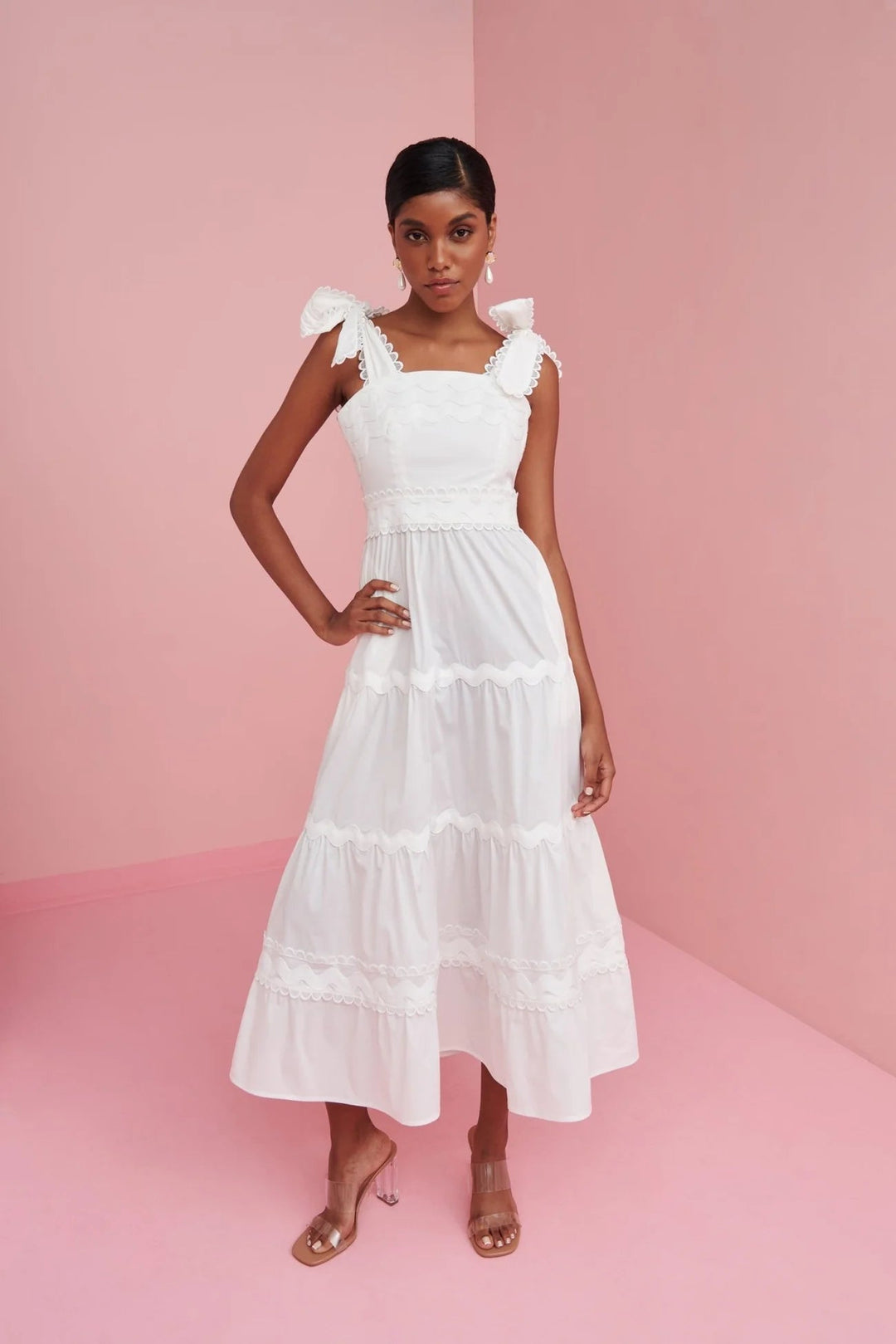 CeliaB Dress Jade Dress in White