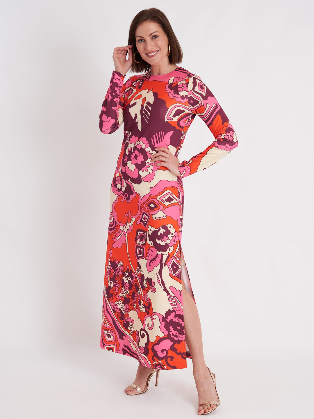 CK Bradley Dress Ashton Dress in Whirlwind Plum