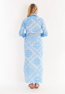 CK Bradley Dress Monteith Caftan in Bandana Peri