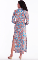 CK Bradley Dress Monteith Caftan in Falcon Cotton Candy