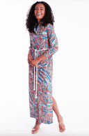 CK Bradley Dress Monteith Caftan in Falcon Cotton Candy