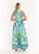 CK Bradley Dress Trocadero Maxi in Nouveau Tahititan Tide