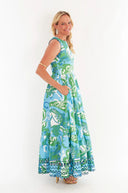 CK Bradley Dress Trocadero Maxi in Nouveau Tahititan Tide