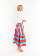 CK Bradley Skirts Trask Skirt in Americana Stripe