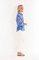 CK Bradley Top Tenley Shirt in Navy Bandana