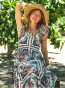 Cleobella Dress Anne Midi Dress in Carmella Print