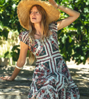 Cleobella Dress Anne Midi Dress in Carmella Print