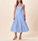 Cleobella Dress Ardena Ankle Dress in Blue Bonnet