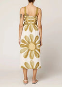 Cleobella Dress Clara Ankle Dress in Floral Placed Print