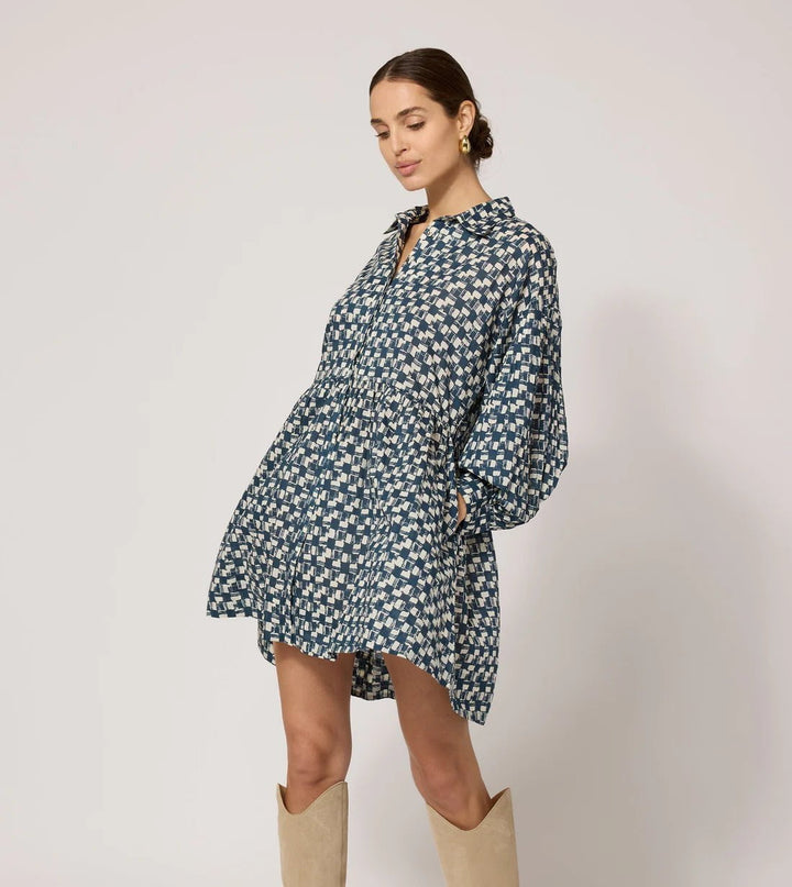 Cleobella Dress Collette Mini Dress in Biarritz