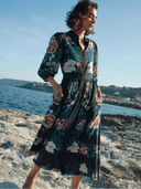 Cleobella Dress Donatella Midi Dress in Juliet Ebony