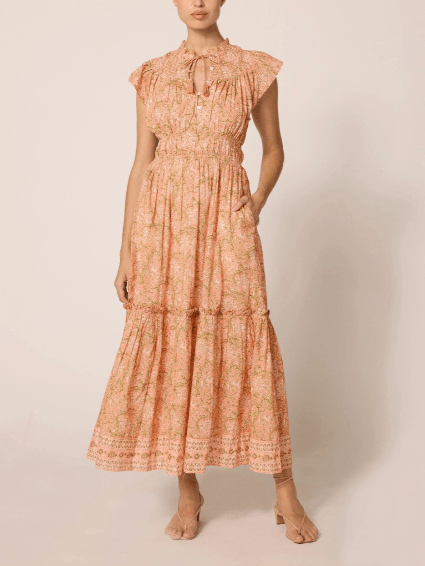 Cleobella Dress Indira Ankle Dress in Cecil Blush