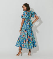 Cleobella Dress La Lavande Button Down Maxi Dress in Embroidered Linen & Lace